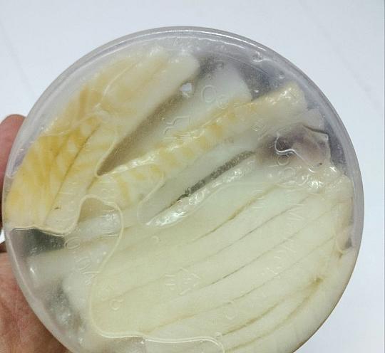 Палтус вяленый в масле с овощами и каперсами 